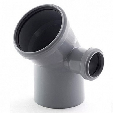 Отвод ПП 110х45° с выходом 50 левый Политэк