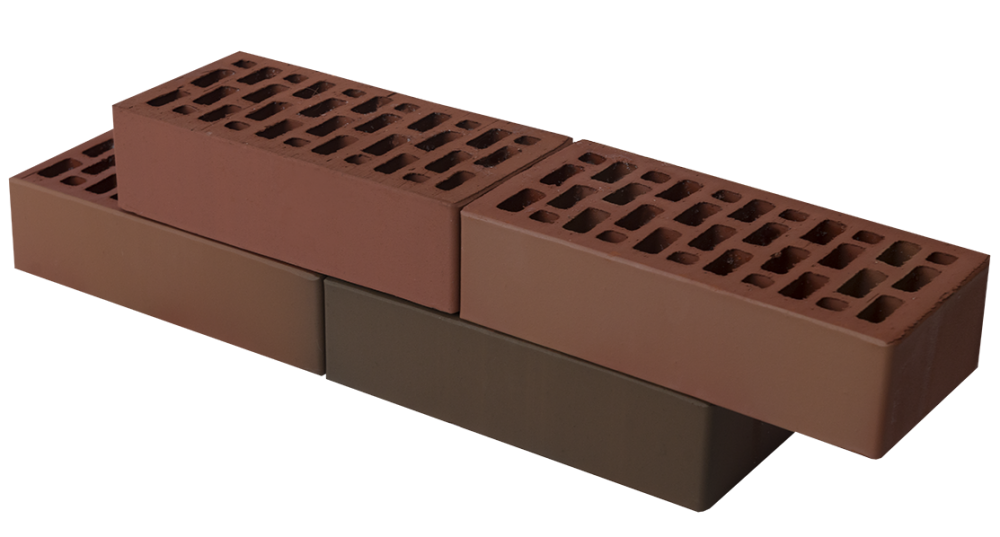 Кирпич «Баварская кладка» Браер Бордо гладкий 1 NF