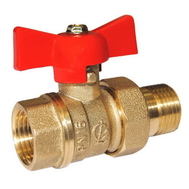 Кран шаровой Галлоп Стандарт 232 накидная гайка бабочка 15