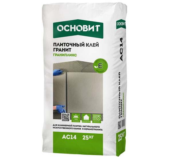 Клей плиточный эластичный ОСНОВИТ ГРАНИПЛИКС AC 14 25 кг