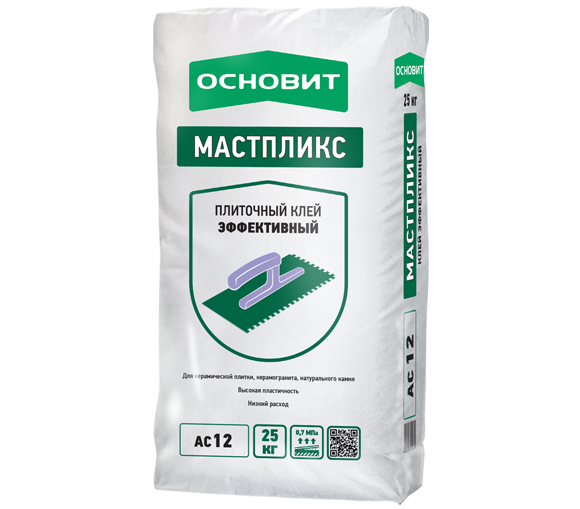 Клей плиточный ОСНОВИТ МАСТПЛИКС AC 12 25 кг